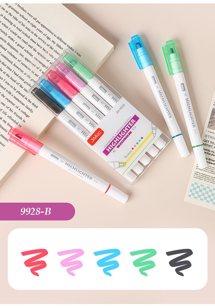 9928-B-5 Pcs Coloring Marker Pen