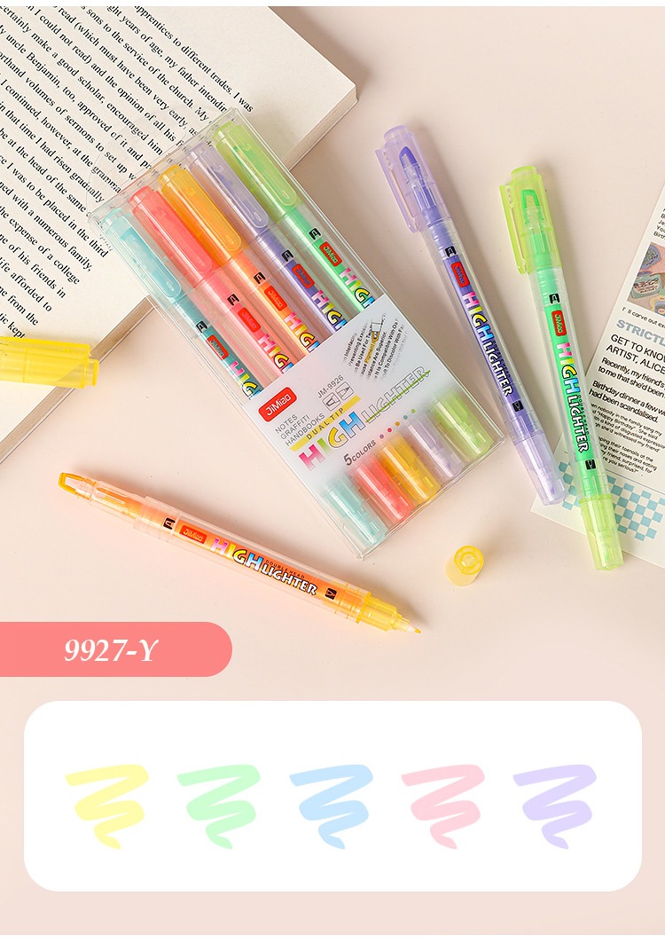 9927-Y-5 Pcs Coloring Marker Pen