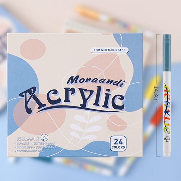 Acrylic Coloring Marker Morandi Bullet Tip