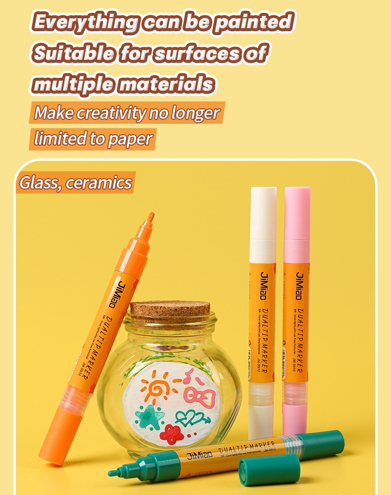 everything can be painted suitable for surfaces of multiple materials-Coloring Marker Opaque Waterproof Pen