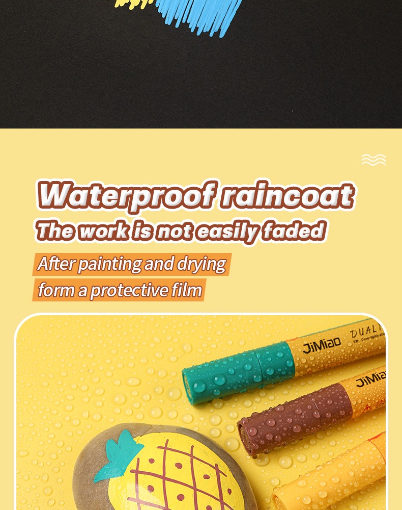 waterproof raincoat-Coloring Marker Opaque Waterproof Pen