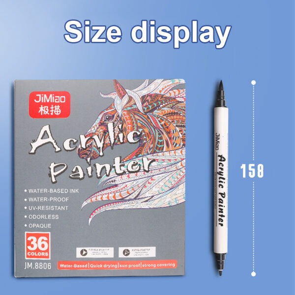 Double-headed Acrylic Marker Soft Brush