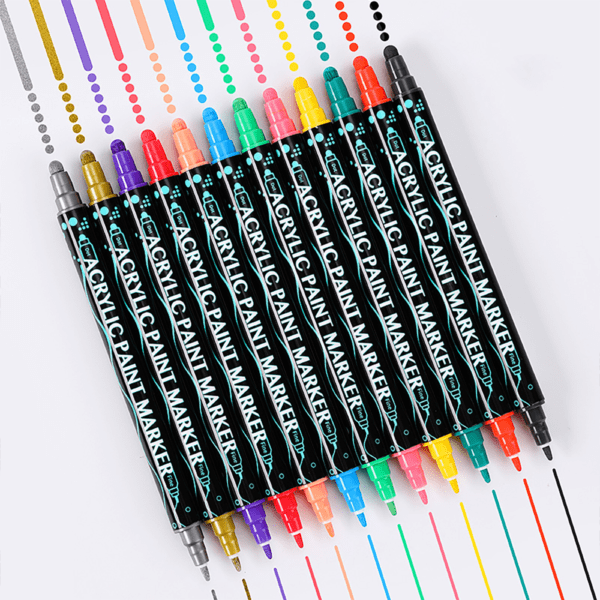 Gouache Acrylic Coloring Marker Pen