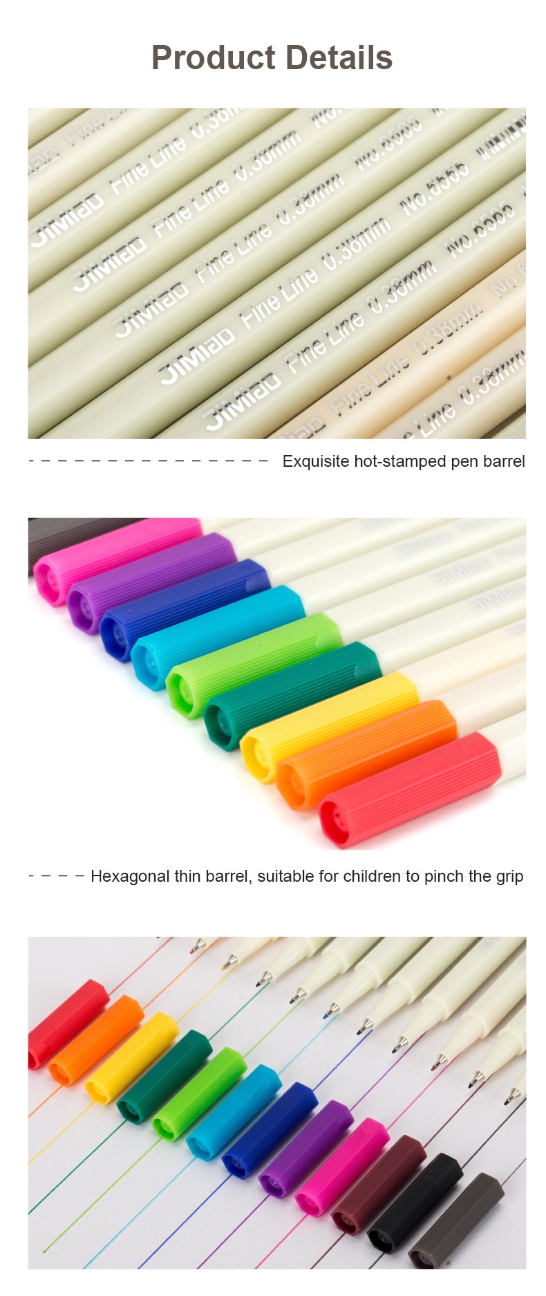 product details-Needle Tip Acrylic Marker Pens