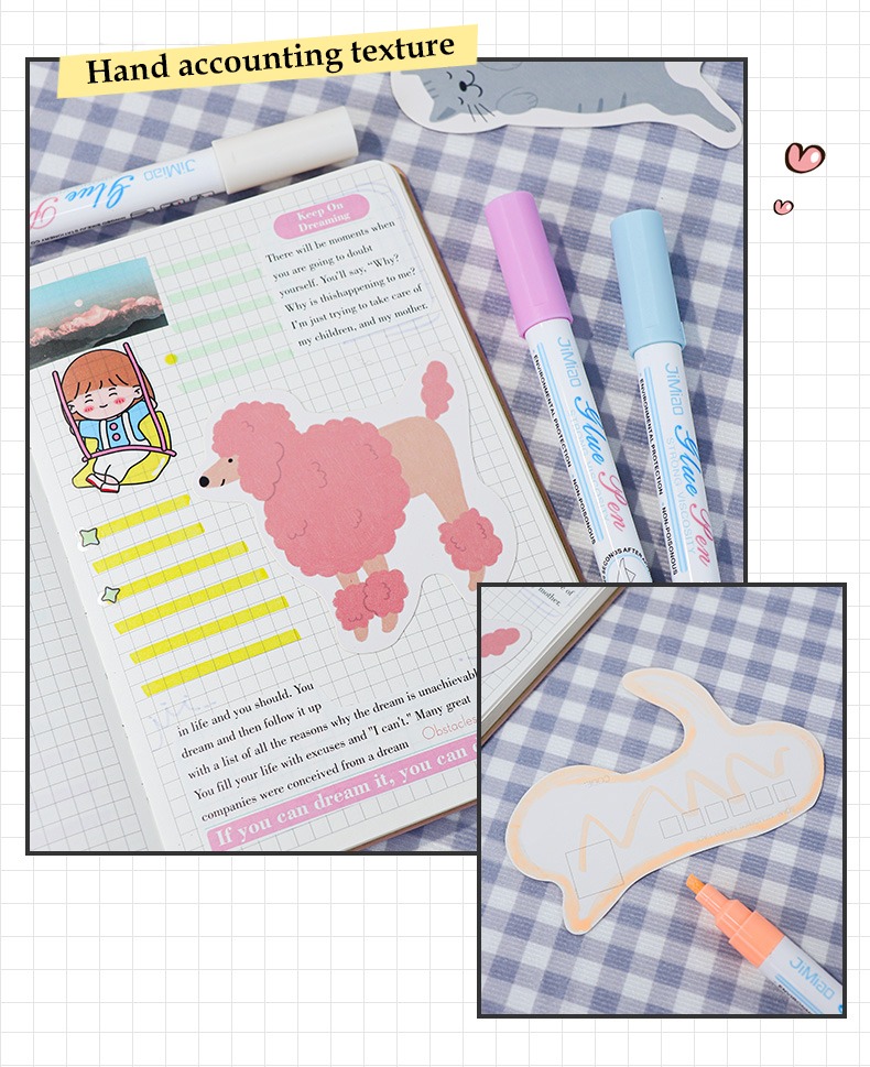 Notebook Document Adhesive Pen 