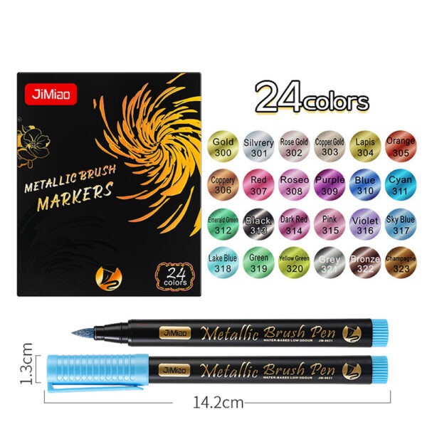 Soft-Head Coloring Metal Marker Pen