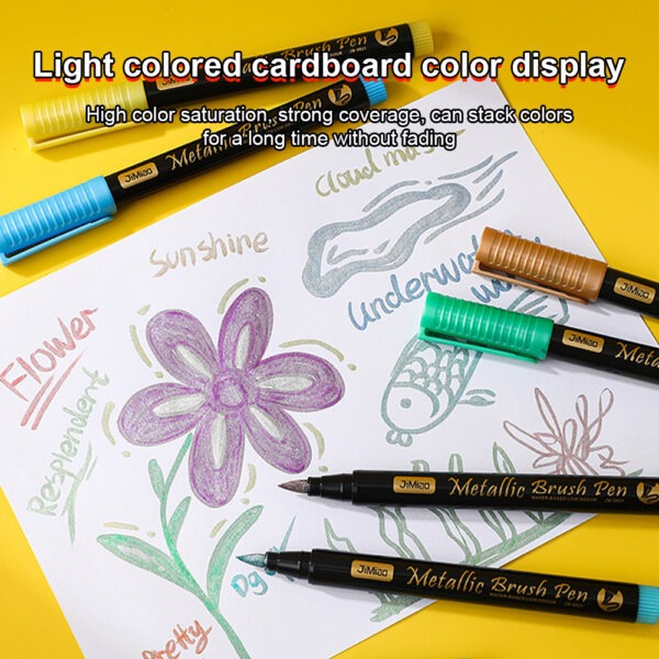 Soft-Head Coloring Metal Marker Pen