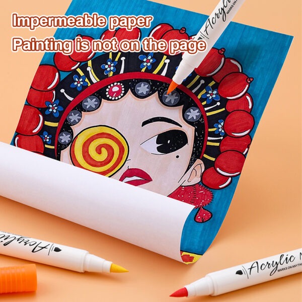 Soft-headed Acrylic Coloring Marker