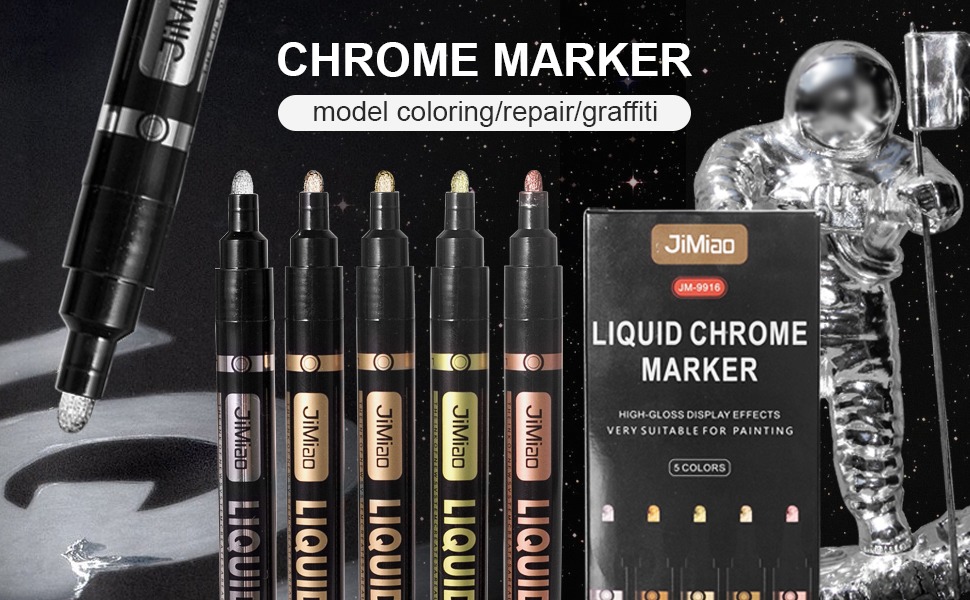 chrome marker-Waterproof Acrylic Markers Set 